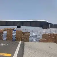 توقیف اتوبوس مسافربری به دلیل حمل نامتعارف بار