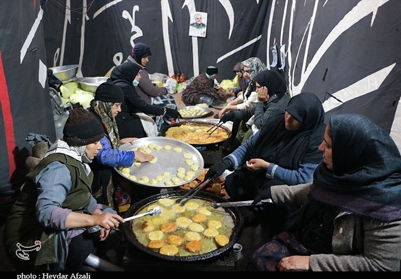 استقرار پایگاه مرکزی تغذیه اربعین در اسلام‌آباد غرب