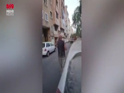 تصاویری از ساختمان‌های مورد هدف حملات موشکی در خیابان پاتریس تهران