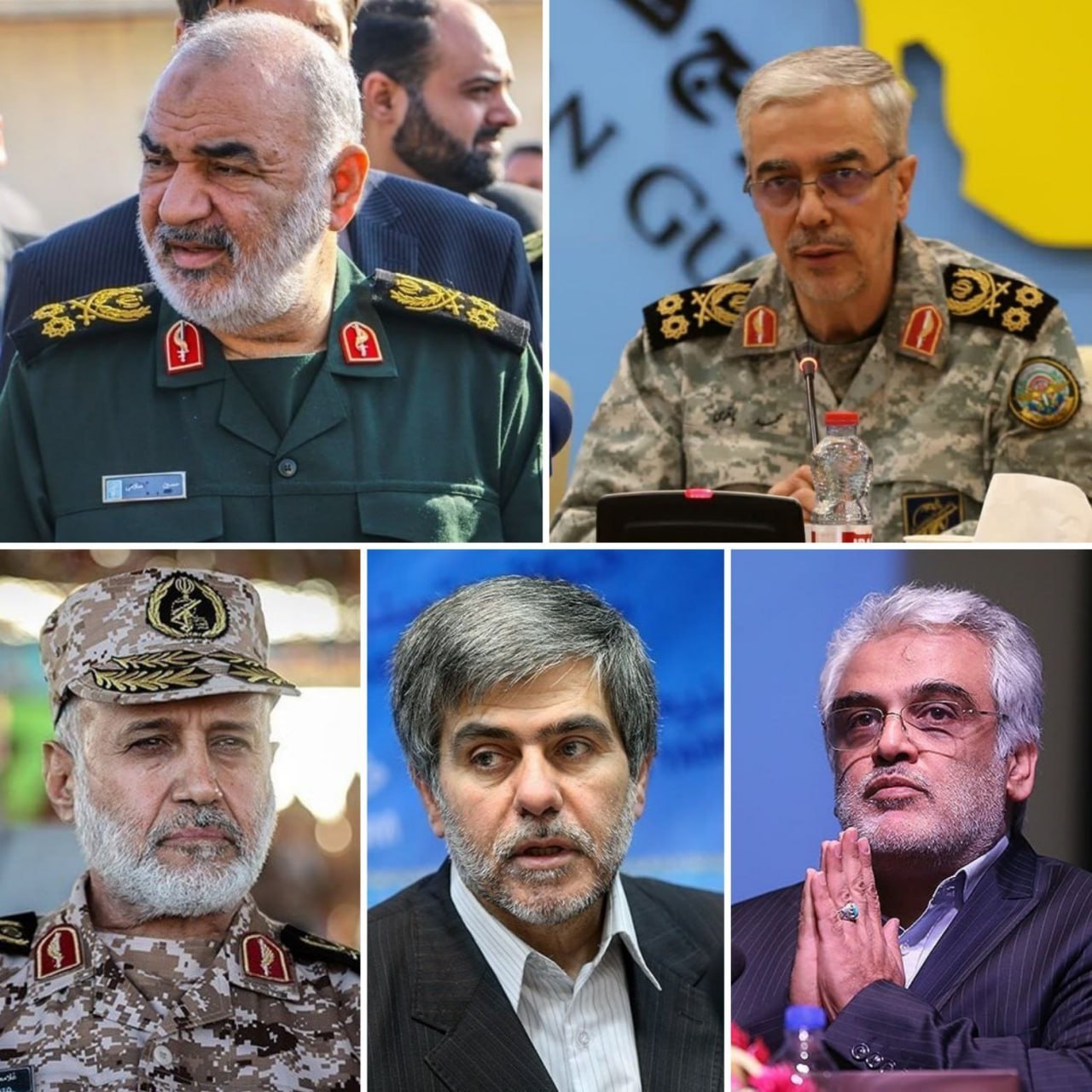عکس/ تصاویری از فرماندهان و دانشمندان به شهادت رسیده در حمله‌ی رژیم صهیونیستی 