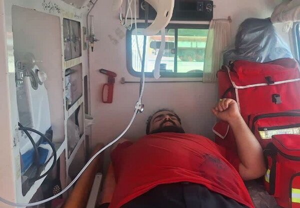 مجروح شدن یک امدادگر در کرمانشاه طی حمله رژیم صهیونیستی