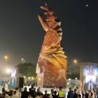 رونمایی از مجسمه یادبود غدیر در نجف