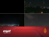 پخش زنده الجزیره از برخورد موشک‌های ایرانی به تل‌آویو