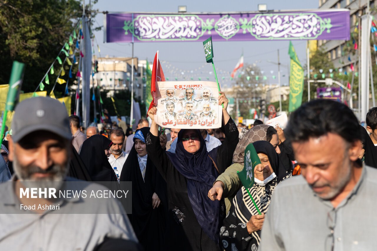 عکس/ راهپیمایی کیلومتری غدیر