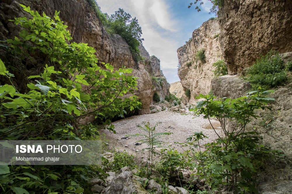 آبشار و دره زیبای بالی قایه در استان گلستان