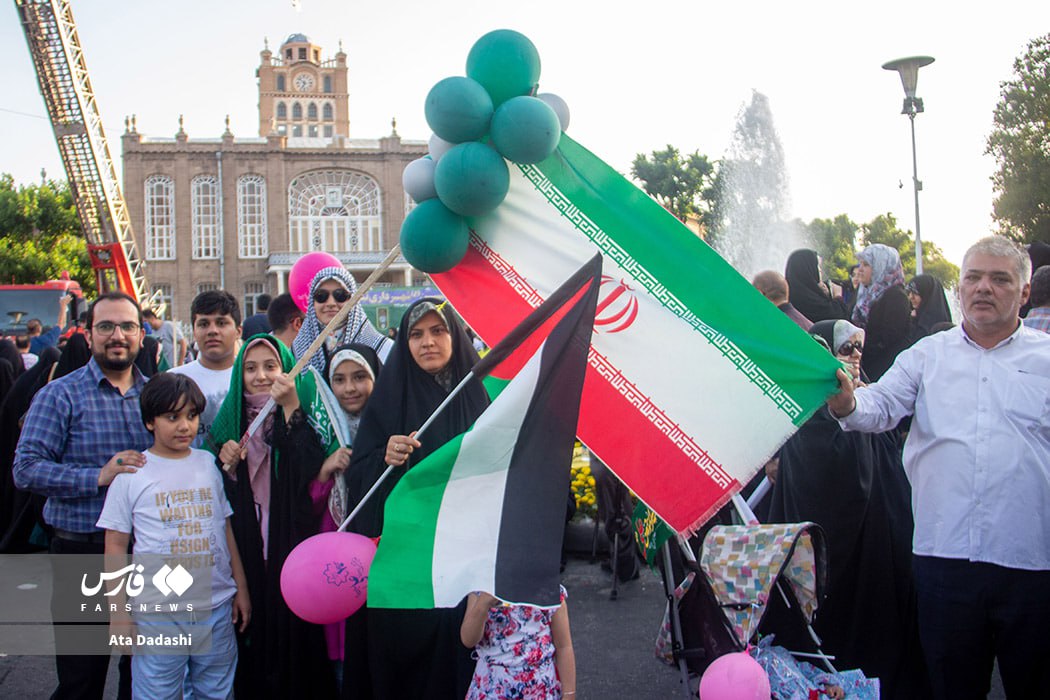 عکس/ تجمع بزرگ مردمیِ «ایران؛ ذوالفقار علی» در تبریز 