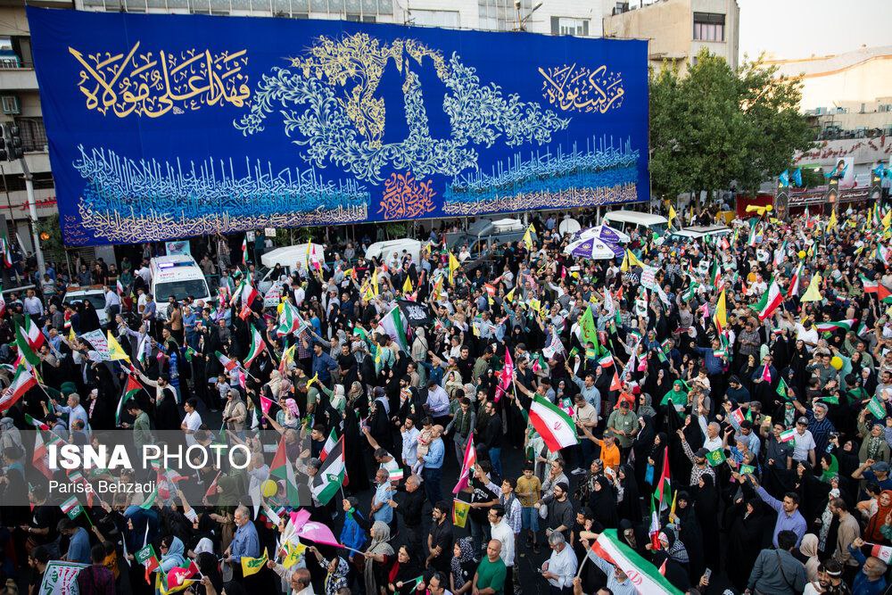 عکس/ تجمع بزرگ مردمی «ایران؛ ذوالفقار علی» در تهران