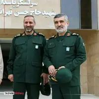 عکس/ تصویر فرمانده جدید نیروی هوافضای سپاه در کنار سردار شهید حاجی‌زاده