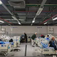 تصاویری از بیمارستان‌های زیرزمینی اسرائیل
