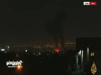 تصاویر برخورد دو پرتابه به تهران