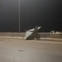 عکس/ سقوط پهپاد اسرائیلی در دزفول