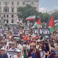 فریاد «اسرائیل تروریست است» در لندن طنین‌انداز شد
