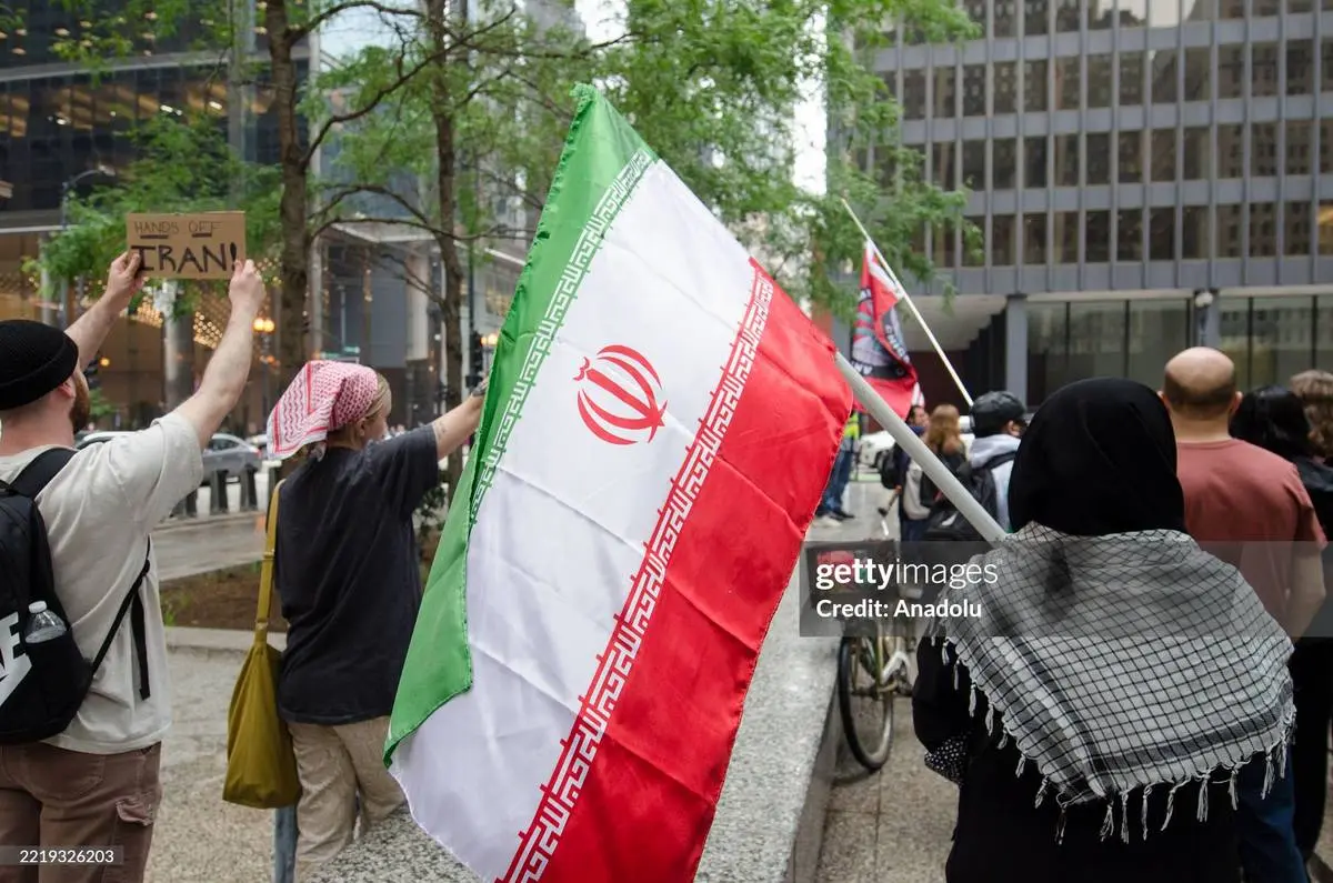 عکس/ تجمع اعتراضی شهروندان آمریکایی علیه حملات اسرائیل به ایران