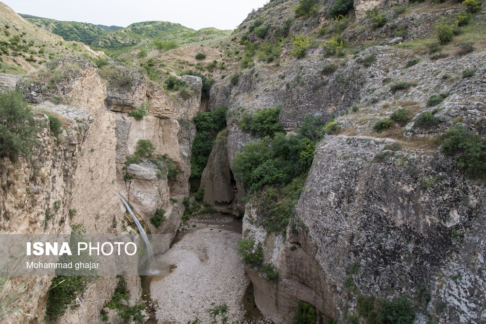 آبشار و دره زیبای بالی قایه در استان گلستان