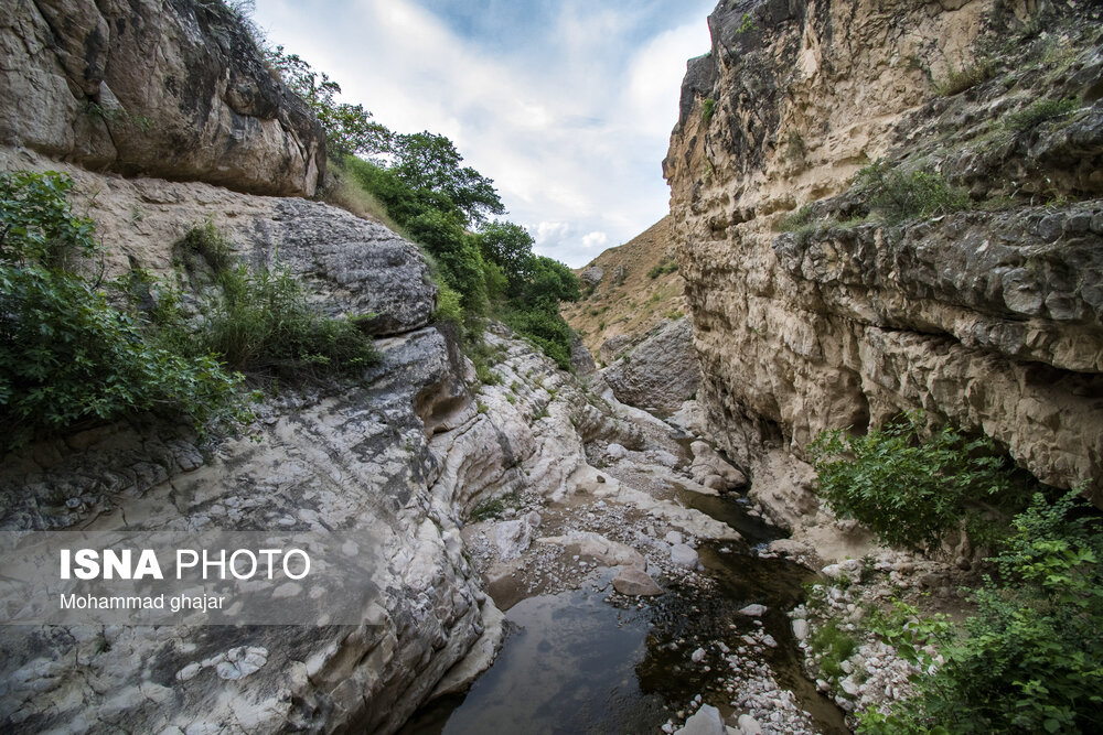 آبشار و دره زیبای بالی قایه در استان گلستان