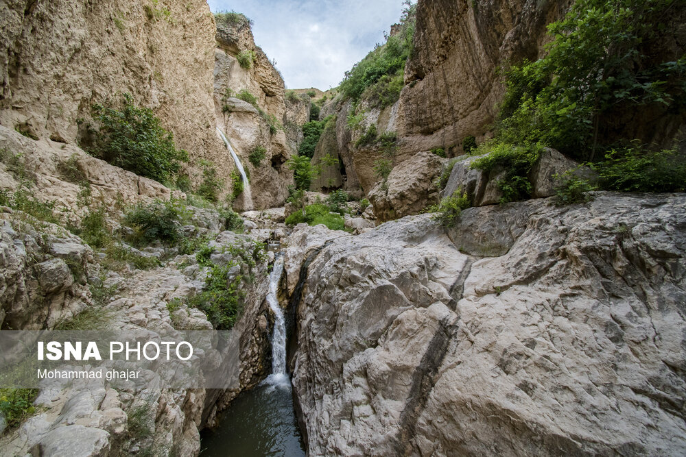 آبشار و دره زیبای بالی قایه در استان گلستان