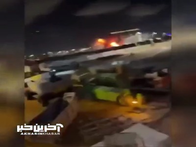 نمای نزدیک از برخورد مستقیم موشک مافوق صوت ایران به حیفا