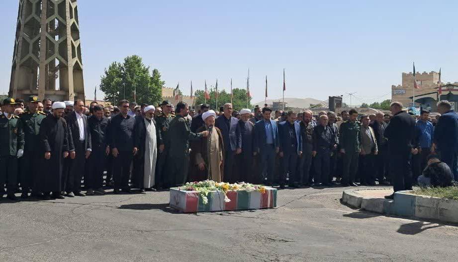تشیع پیکر مطهر شهید پاسدار مصطفی خدایی در شاهین‌دژ