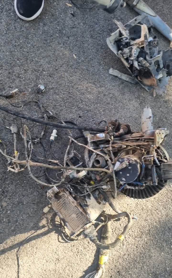 عکس/ ساقط‌شدن ۲ پهپاد متخاصم در زنجان