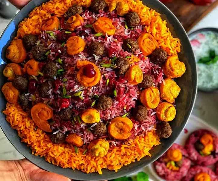 آلبالو پلو؛ زینت بخش مجالس شما