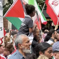 تجمع اعتراضی در پاریس علیه تجاوز اسرائیل به ایران