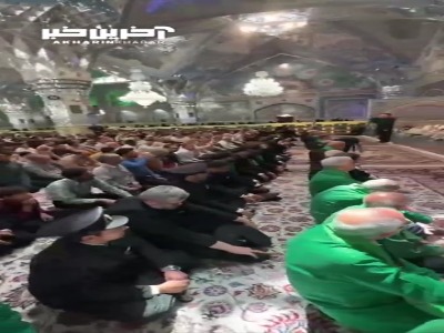 مراسم عید غدیر با حضور گسترده زائران و مجاوران در حرم امام رضا(ع)
