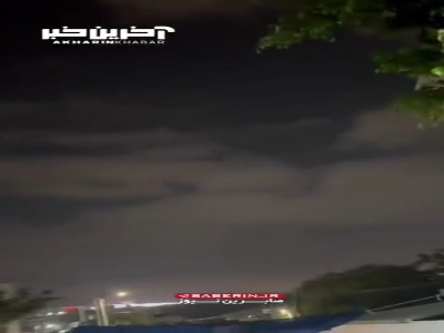لحظه اصابت موشک ایرانی به اراضی اشغالی