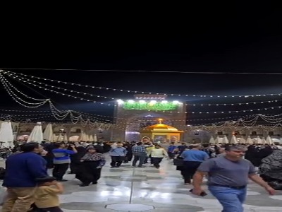 نقاره‌نوازی جشن تولد پدر، در صحن و سرای امنِ پسر