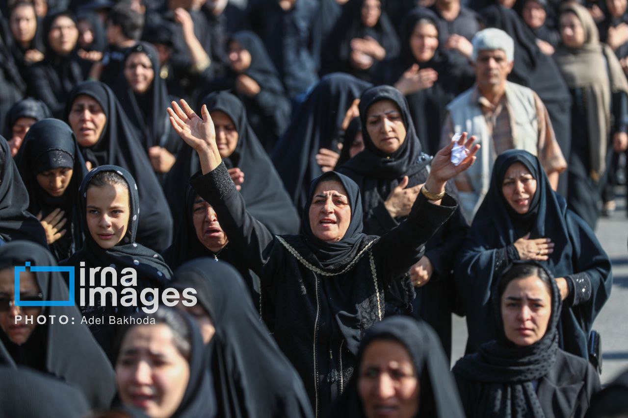 عکس/ مراسم تشییع و تدفین پیکر مطهر ۶ شهید در اسدآباد