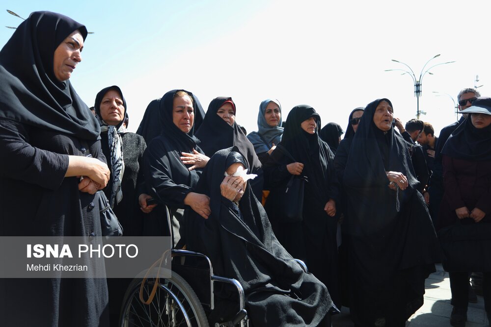تشییع پیکر شهید سایت راداری سوباشی در همدان