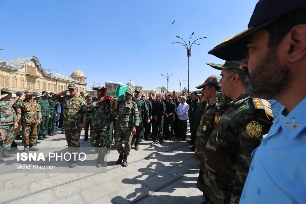 تشییع پیکر شهید سایت راداری سوباشی در همدان