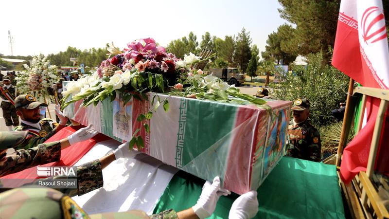 تشییع پیکر شهید خنجری در ایلام؛ نماد ایستادگی در برابر جنایات صهیونیستها