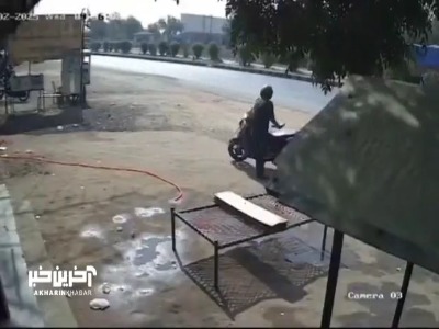 لحظه هولناک ترمز بریدن کامیون