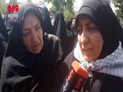همسر یکی از شهدای حمله صهیونیست‌ها: جان من و فرزندم فدای رهبر و وطن