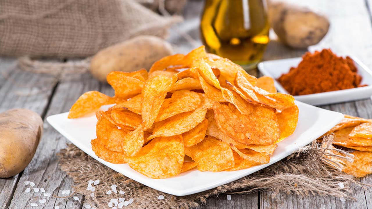 چیپس سرکه نمکی خونگی