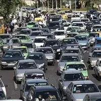 ترافیک سنگین در جاده چالوس