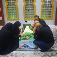 عکس/ معراج شهدا؛ پیکر سردار شهیدسلامی