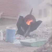 تصویری از سقوط بوستر موشک ایرانی