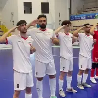 اقدام جالب ملی پوشان فوتسال ناشنوایان قبل از برد تاریخی