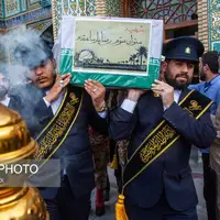 عکس/ تشییع پیکر مطهر ۸ شهید حمله رژیم صهیونیستی در قم