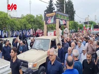 تشییع پیکر پاک شهید ذاکریان و خانواده در بابل