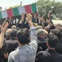 تشییع پیکر شهید حسین پورعبدالله مینق در هریس
