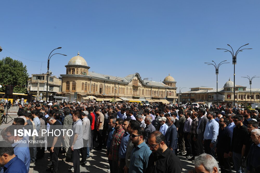 تشییع پیکر شهید سایت راداری سوباشی در همدان