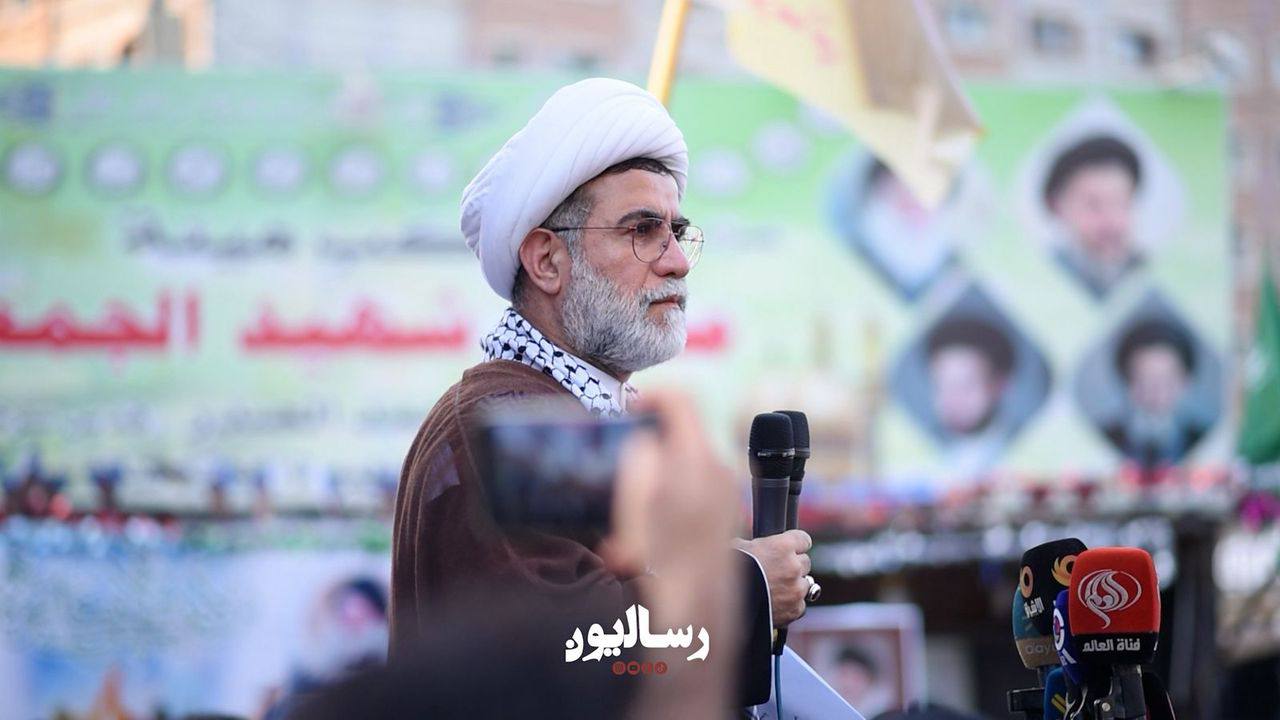 تظاهرات امروز عراقی‌ها در کاظمین در حمایت ایران در مقابل حملات رژیم صهیونیستی
