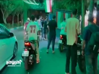 پخش شربت در ایستگاه صلواتی همزمان با آغاز حملات ایران علیه رژیم صهیونیستی