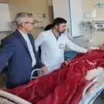 سخنگوی وزارت خارجه از مجروحان حمله رژیم صهیونیستی عیادت کرد