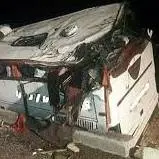 واژگونی اتوبوس معلمان 27 مصدوم بر جا گذاشت