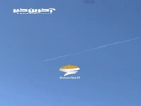 لحظه عبور موشک ایرانی از آسمان قدس اشغالی