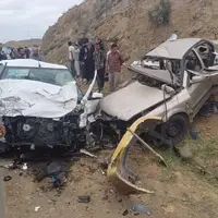 برخورد دو خودروی سواری ۴ فوتی برجای گذاشت