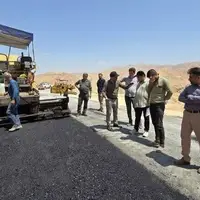 بهره‌برداری از پروژه بهسازی و آسفالت محور قلعه مدرسه - نصیرآباد - بارز